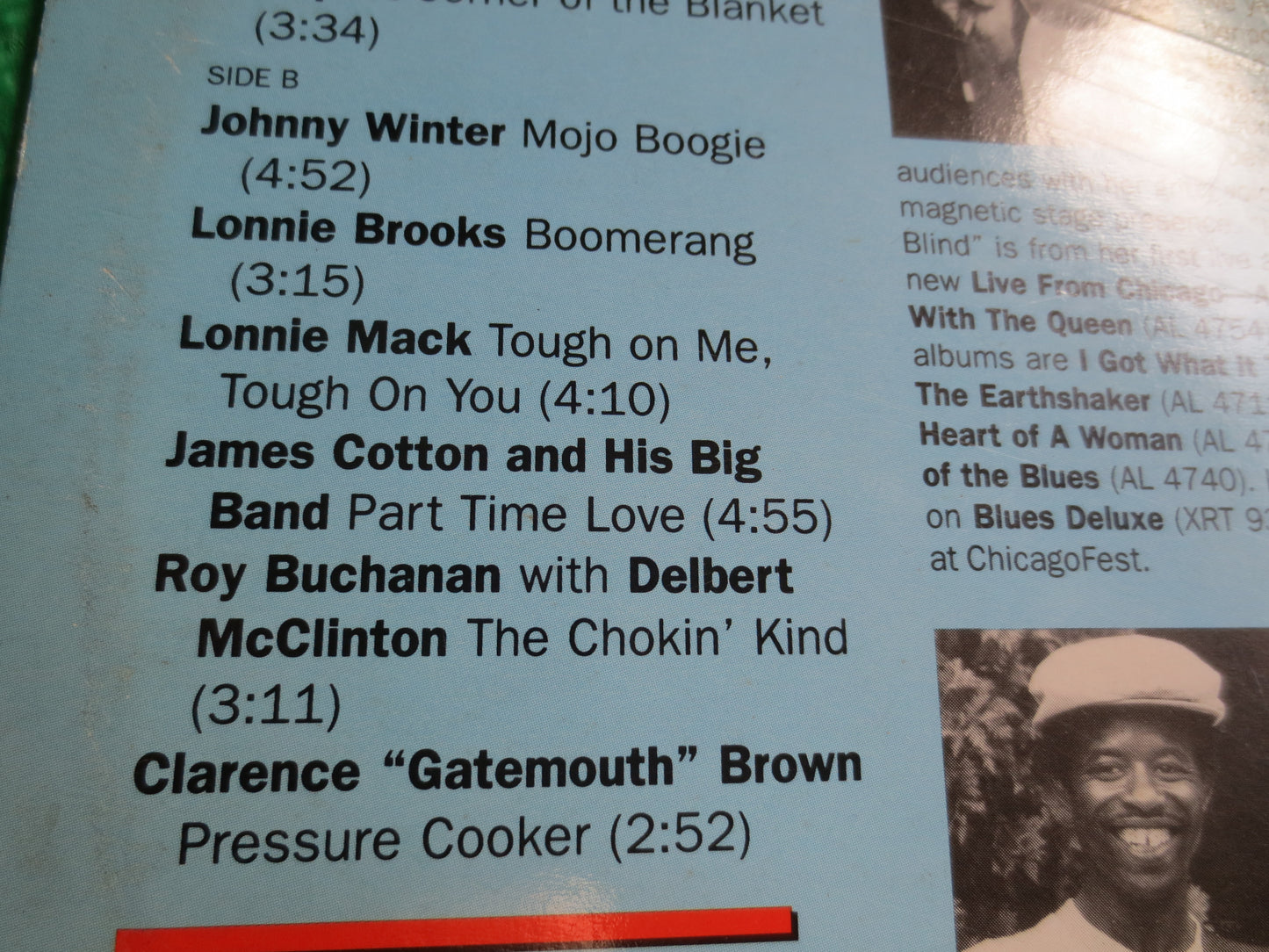 GENUINE HOUSEROCKIN' Music, BLUES Record, Lonnie Mack Record, Koko Taylor Record, James Cotton Record, Blues Album, Blues Lp, 1987 Records