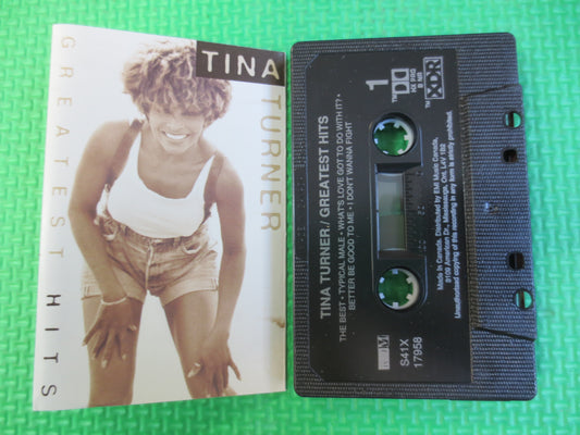 TINA TURNER, GREATEST Hits, Tina Turner Tape, Tina Turner Album, Tina Turner Cassette, Rock Lp, Tape Cassette, 1994 Cassette