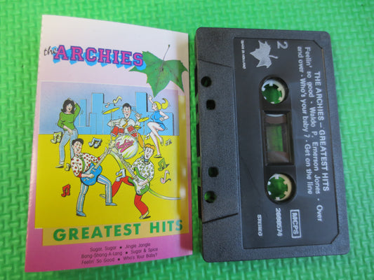 Cassette Tapes, The ARCHIES, GREATEST Hits, The ARCHIES Tape, The Archies Cassette, 60s Music Tape, Tape Cassette, Cassettes, Cassette Music