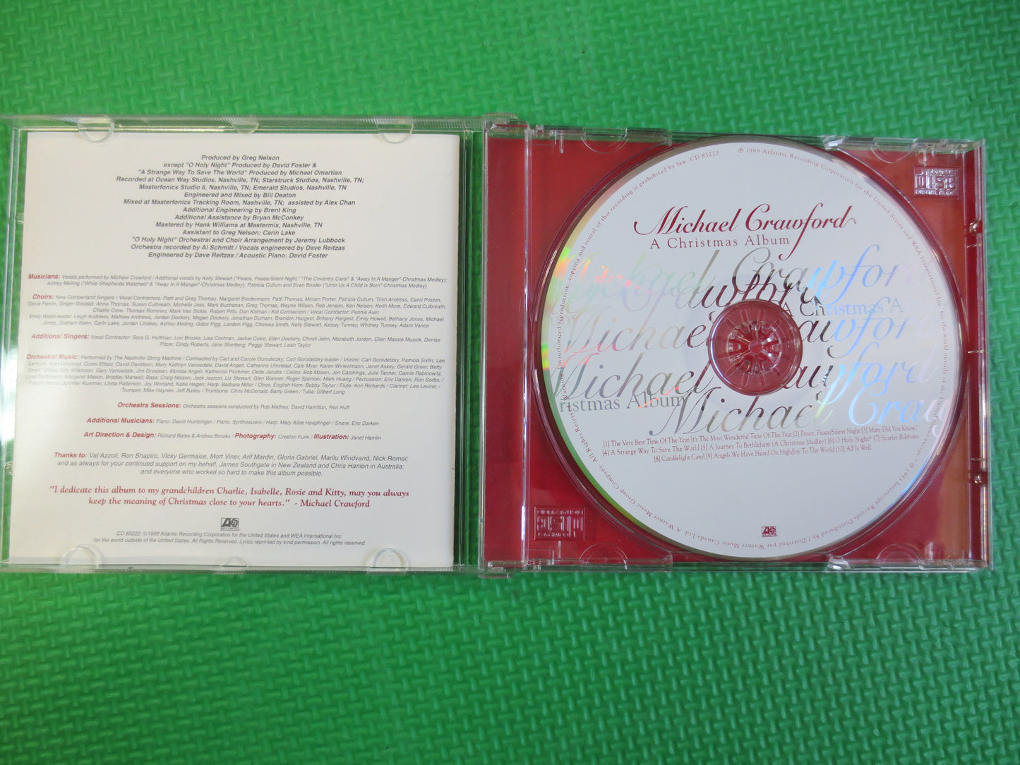 MICHAEL CRAWFORD, CHRISTMAS Album, Christmas Songs, Christmas Cd, Christmas Music, Christmas Song, Christmas Hymns, Cd, 1999 Compact Disc