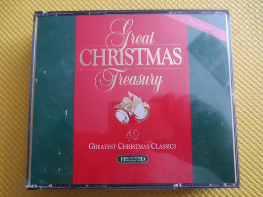 40 CHRISTMAS CLASSICS, 2 CHRISTMAS Cds, Christmas Music, Christmas Songs, Christmas Album, Christmas Carols Cd, Cds, Vintage Cds, 1991 Cd