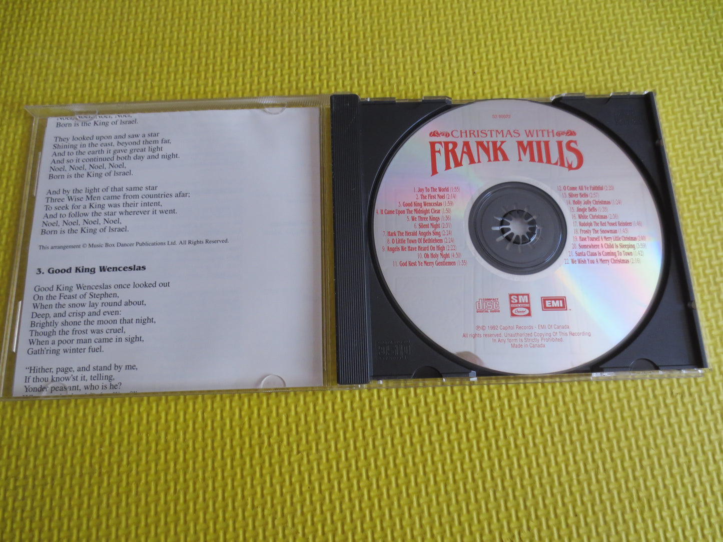 FRANK MILLS, CHRISTMAS Cd, Frank Mills Cd, Christmas Compact Disc, Frank Mills Album, Frank Mills Lp, Cds, Vintage Cd, 1992 Compact Discs