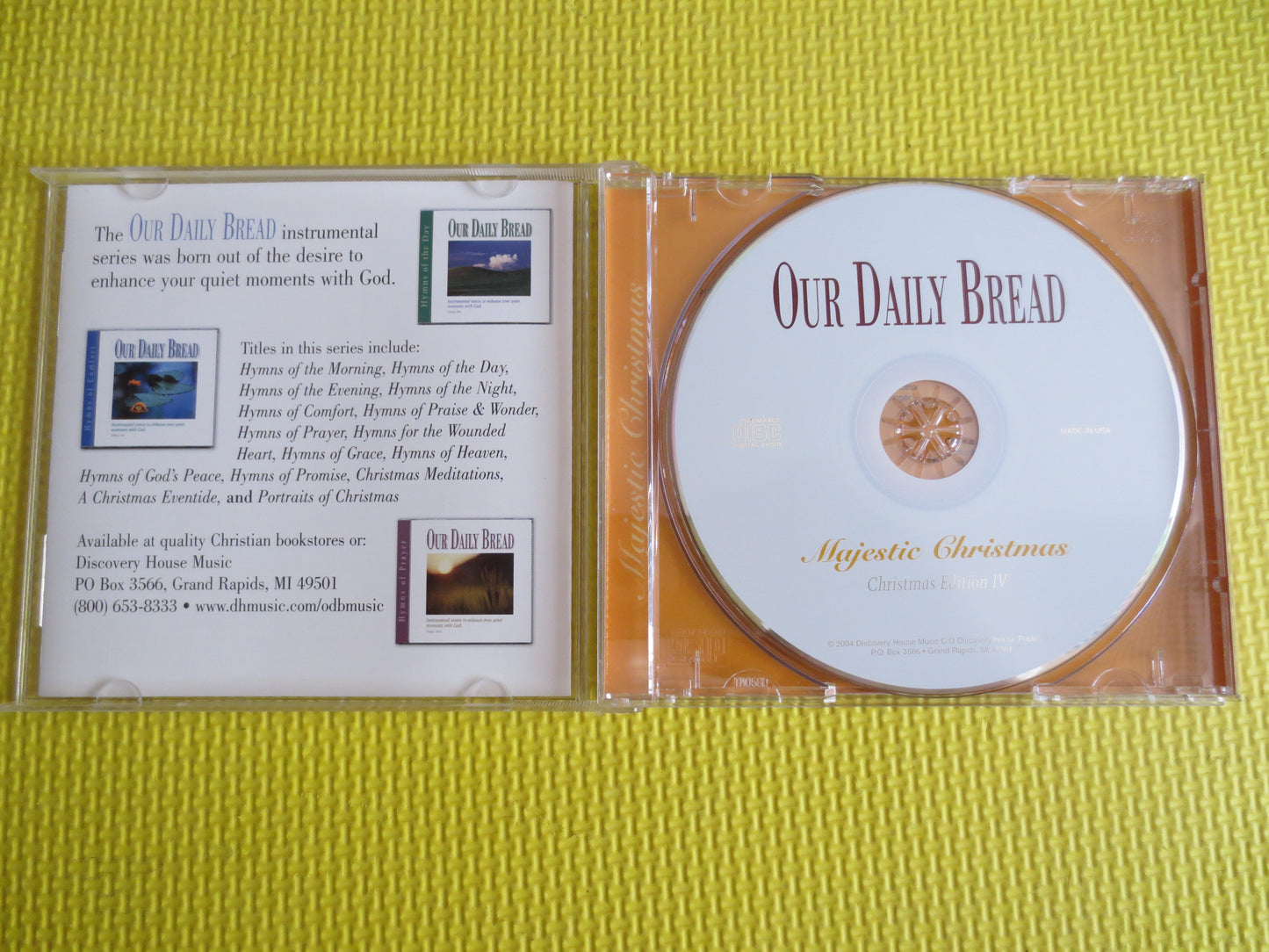 Our DAILY BREAD, Majestic CHRISTMAS, Christmas Song, Christmas Cd, Christmas Music Cd, Christmas Songs Cd,Christmas Carol,2004 Compact Discs