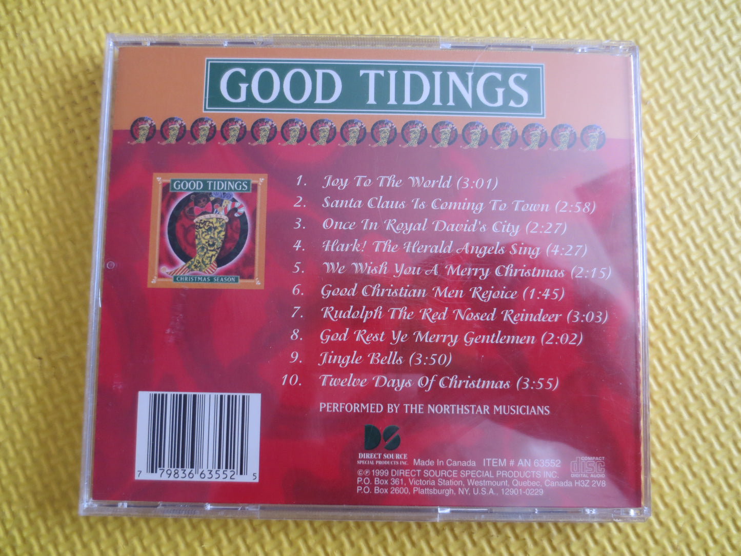 GOOD TIDINGS, CHRISTMAS Songs, Christmas Cd, Christmas Music Cd, Christmas Songs Cd, Christmas Carols Cd, Jingle Bells, 1999 Compact Discs