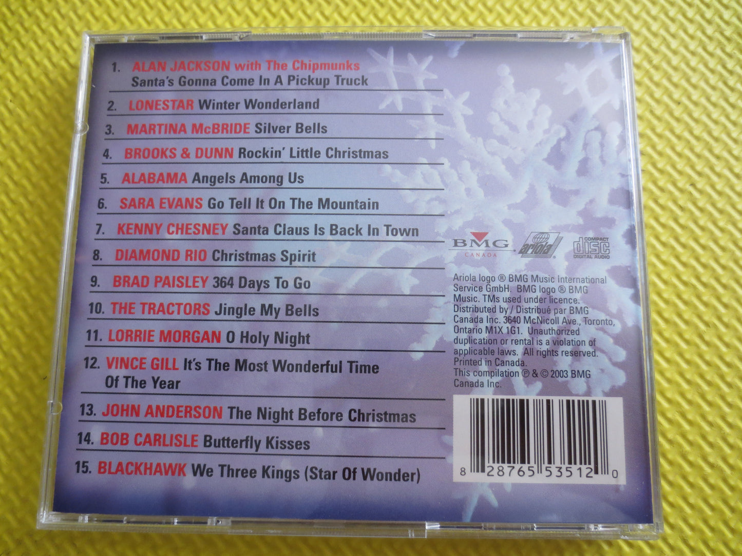 COUNTRY CHRISTMAS, CHRISTMAS Songs, Christmas Cd, Christmas Music Cd, Christmas Songs Cd, Christmas Carols Cd, Cd's, 2003 Compact Discs