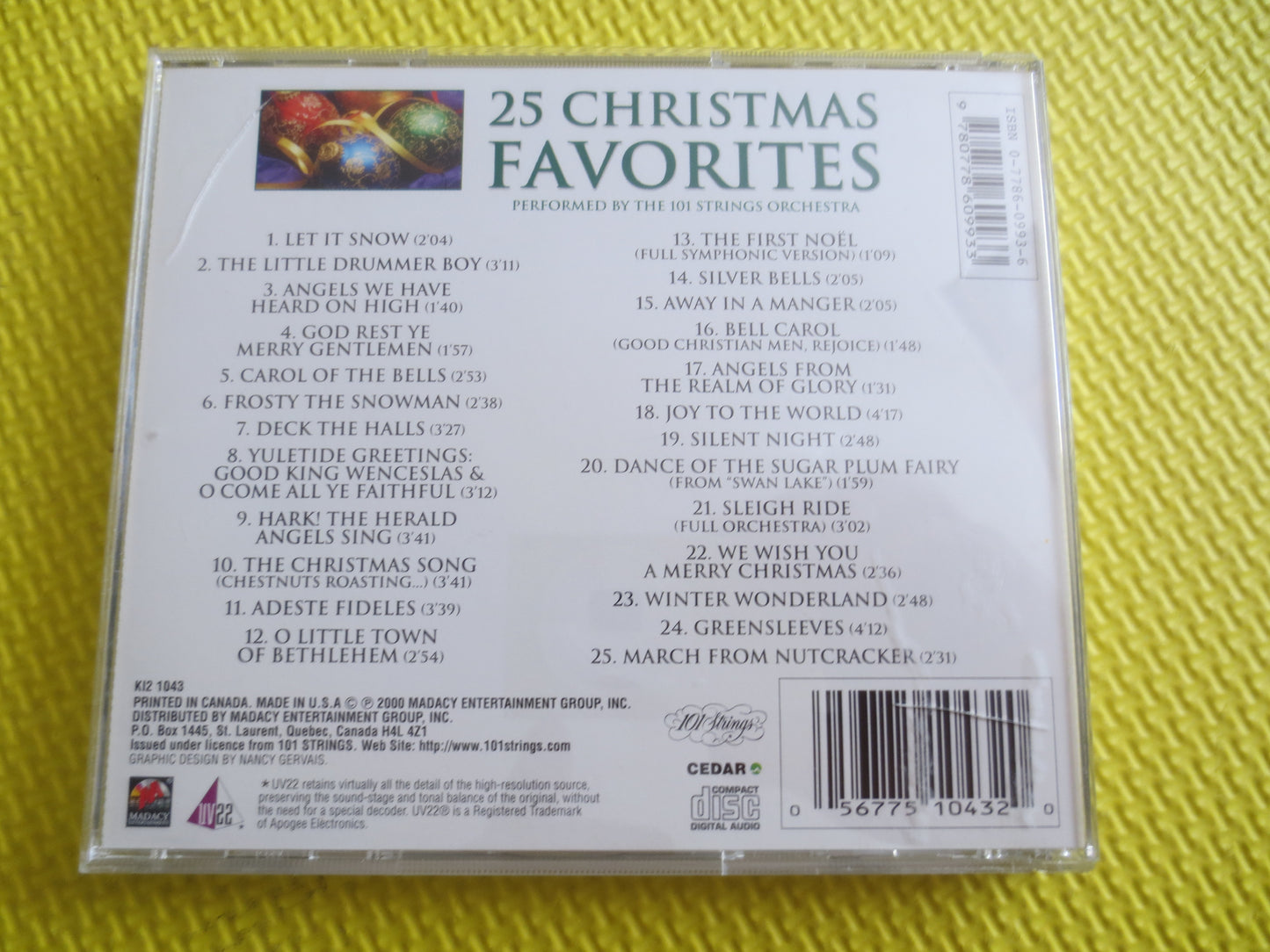 25 CHRISTMAS FAVORITES, CHRISTMAS Cd, Christmas Music Cd, Christmas Songs Cd, Christmas Carols Cd, Christmas, Vintage Cd, 2000 Compact Discs