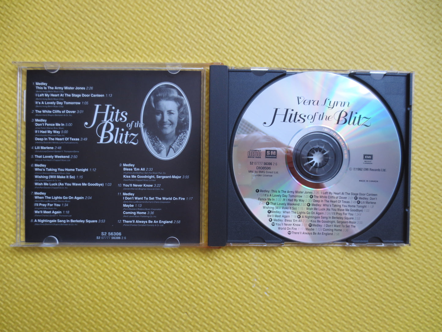 VERA LYNN, HITS of the Blitz, Vera Lynn Cd, Jazz Music Cd, Jazz Songs, Jazz Music, Jazz Cd, Jazz, Original Cd, 1993 Compact Disc