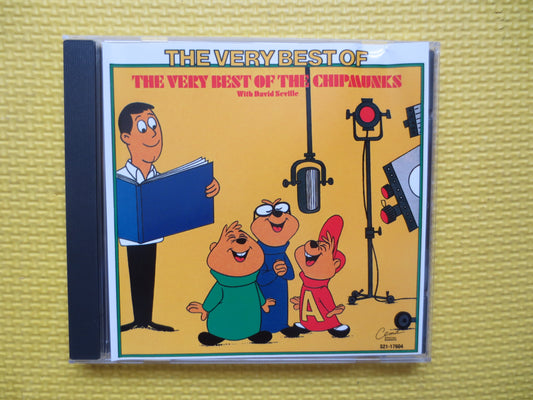 The CHIPMUNKS, BEST of The CHIPMUNKS, The Chipmunks Cd, Childrens Cd, Kid's Compact Disc, Chipmunks Songs Cd, Cd's Kids, Cds