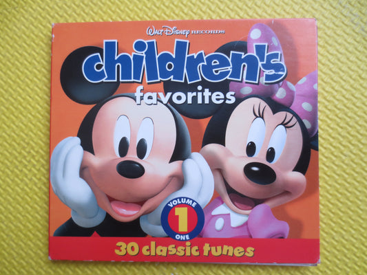 Walt DISNEY, CHILDRENS Favorites, DISNEY Cd, Volume 1, Kids Cd, Childrens Cd, Walt Disney Cd,  Walt Disney Album, Disney Songs, Vintage Cd