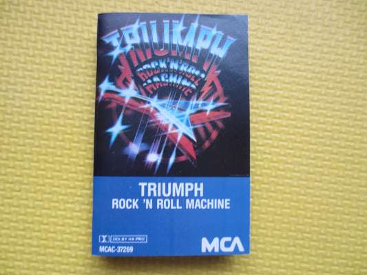 TRIUMPH, ROCK 'N Roll Machine, TRIUMPH Cassette, Triumph Tape, Triumph Album, 80s Rock Cassette, Rock Tape, Classic Rock Tape, 1983 Cassette