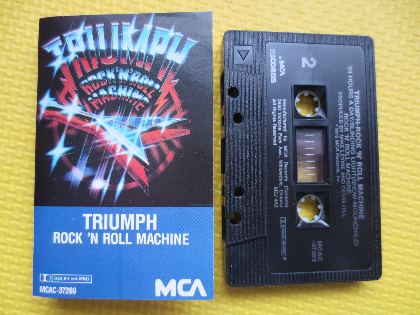 TRIUMPH, ROCK 'N Roll Machine, TRIUMPH Cassette, Triumph Tape, Triumph Album, 80s Rock Cassette, Rock Tape, Classic Rock Tape, 1983 Cassette