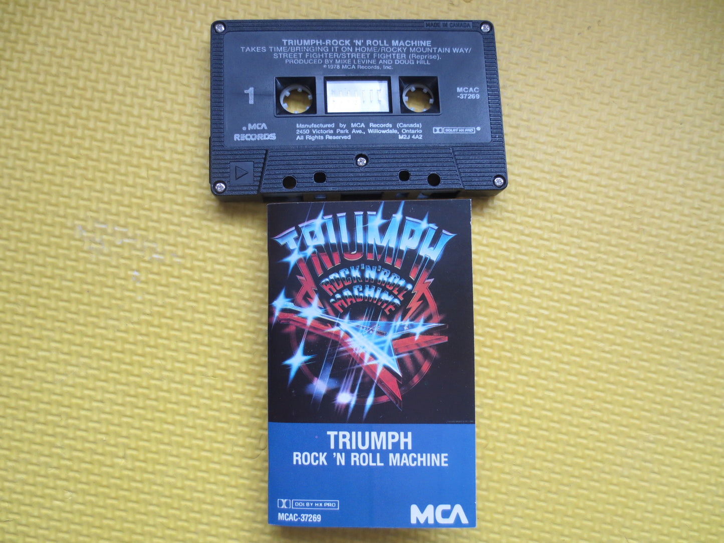 TRIUMPH, ROCK 'N Roll Machine, TRIUMPH Cassette, Triumph Tape, Triumph Album, 80s Rock Cassette, Rock Tape, Classic Rock Tape, 1983 Cassette