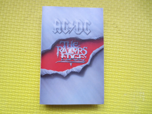 Ac-Dc Tape, RAZORS Edge, Ac-Dc Album, Ac-Dc Music, Ac-Dc Song, Tape Cassette, Rock Tape, Heavy Metal Cassette, 1990 Cassette