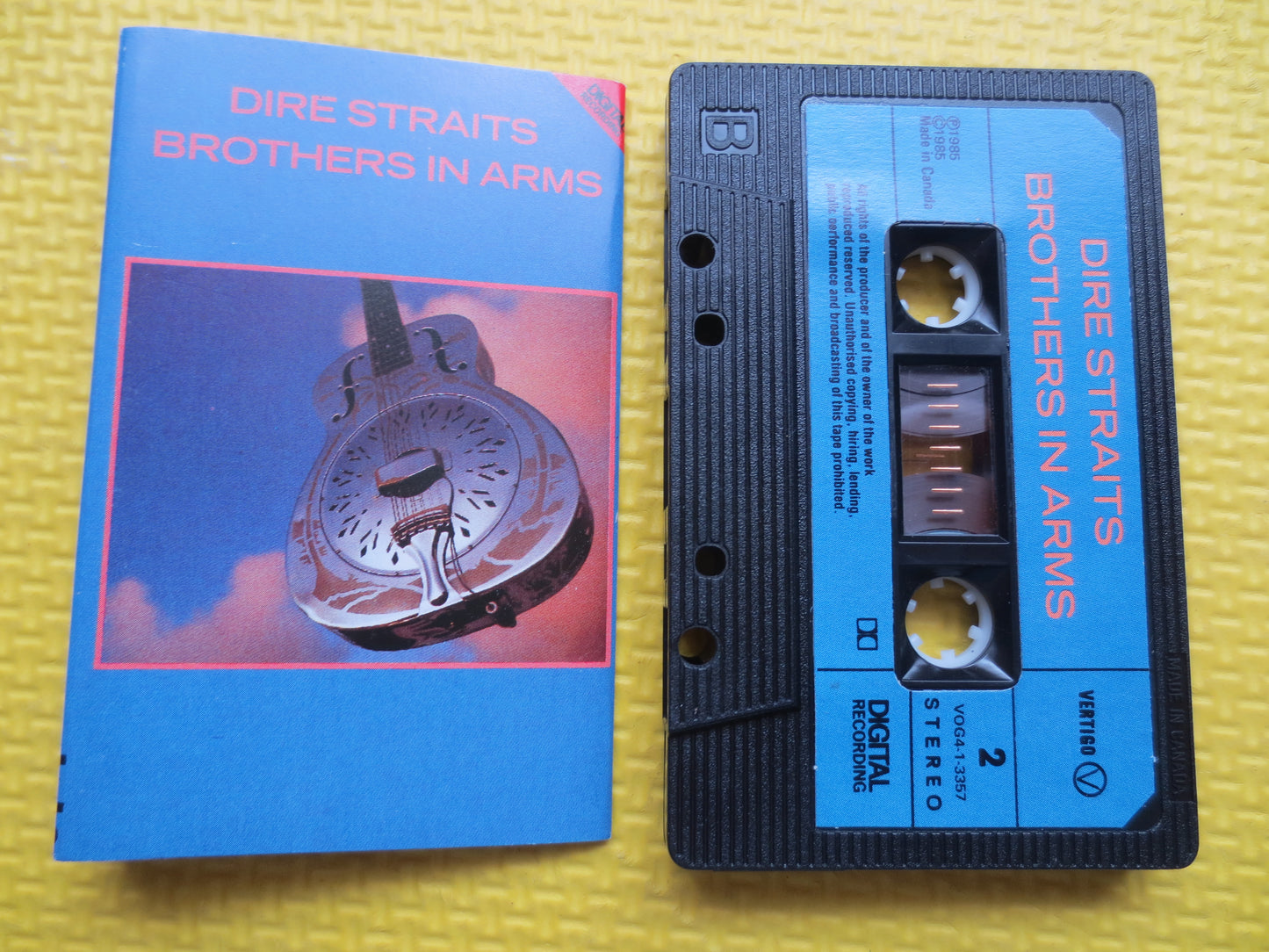 DIRE STRAITS, UNCENSORED, Brothers in Arms, Dire Straits Tape, Dire Straits Cassette, Dire Straits Album, Classic Rock Tape, 1985 Cassette