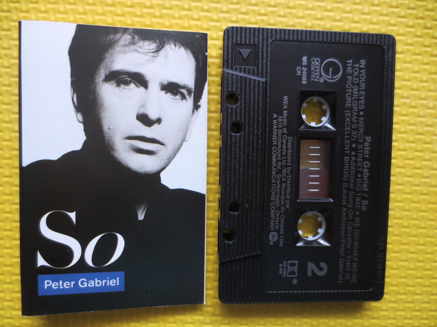 PETER GABRIEL, So, PETER Gabriel Tape, Peter Gabriel Album, 80s Rock Cassette, Rock Tape, Classic Rock Tape, Peter Gabriel Lp, 1986 Cassette