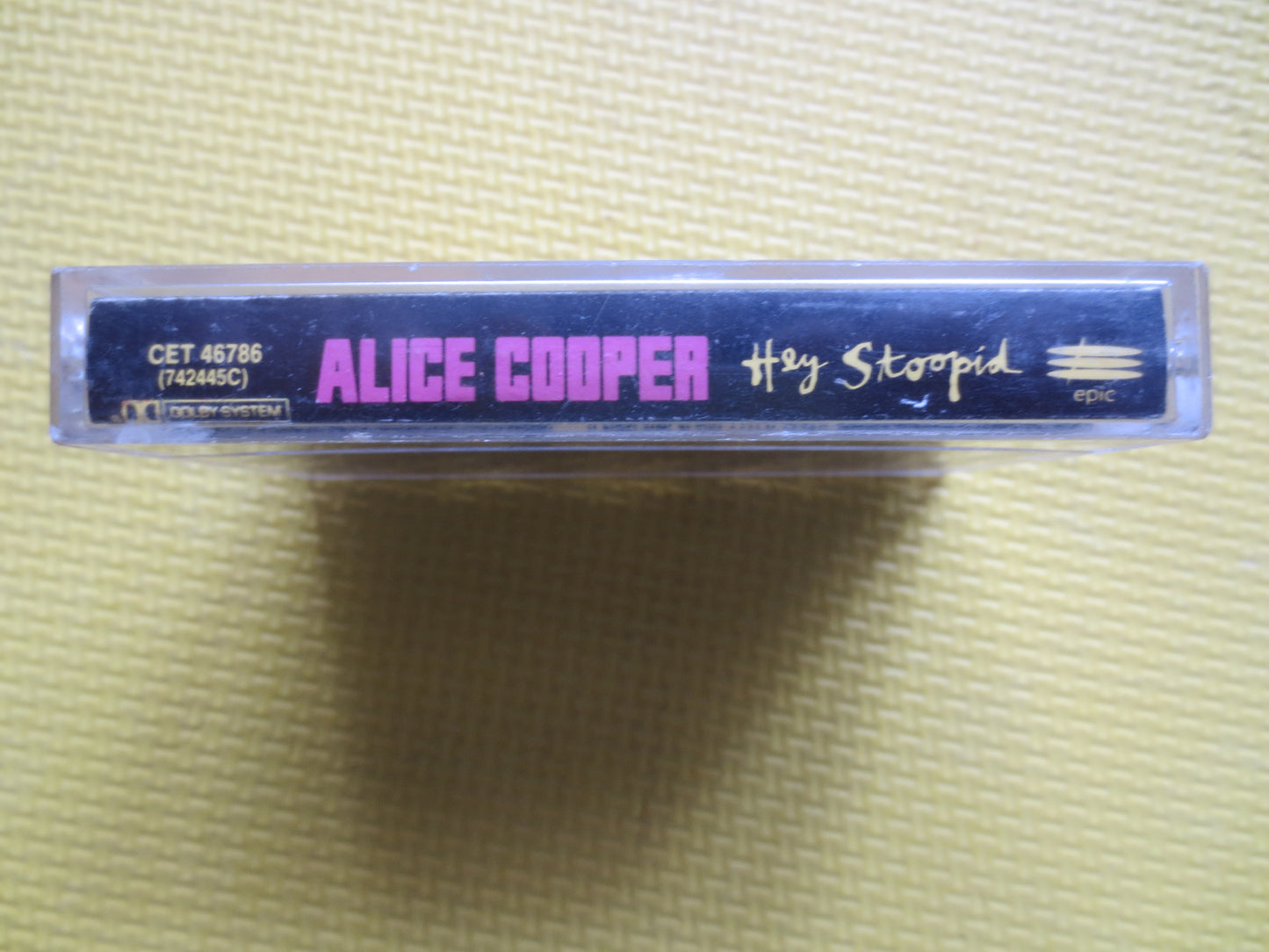 ALICE COOPER Tape, Hey STOOPID, Alice Cooper Album, Alice Cooper Music, Tape Cassette, Rock Cassette, Rock Lp, 1991 Cassette