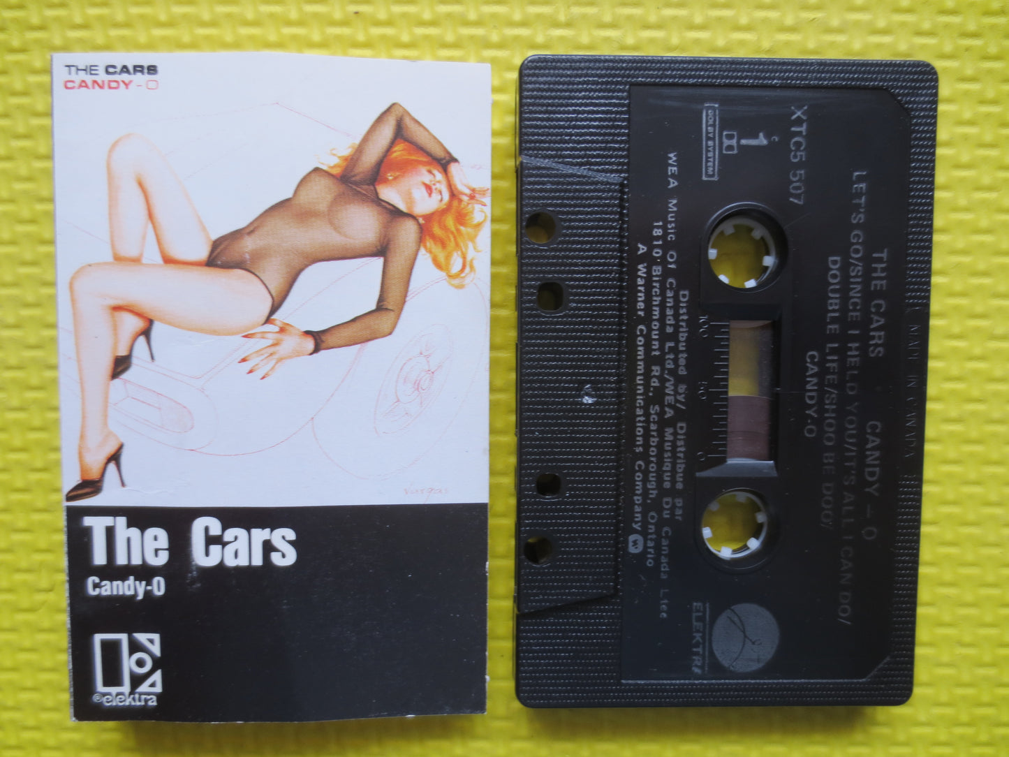 The CARS, CANDY-O, The CARS Cassette, The Cars Album, The Cars Tape, Pop Music Cassette, The Cars Lp, New Wave, 1984 Cassette