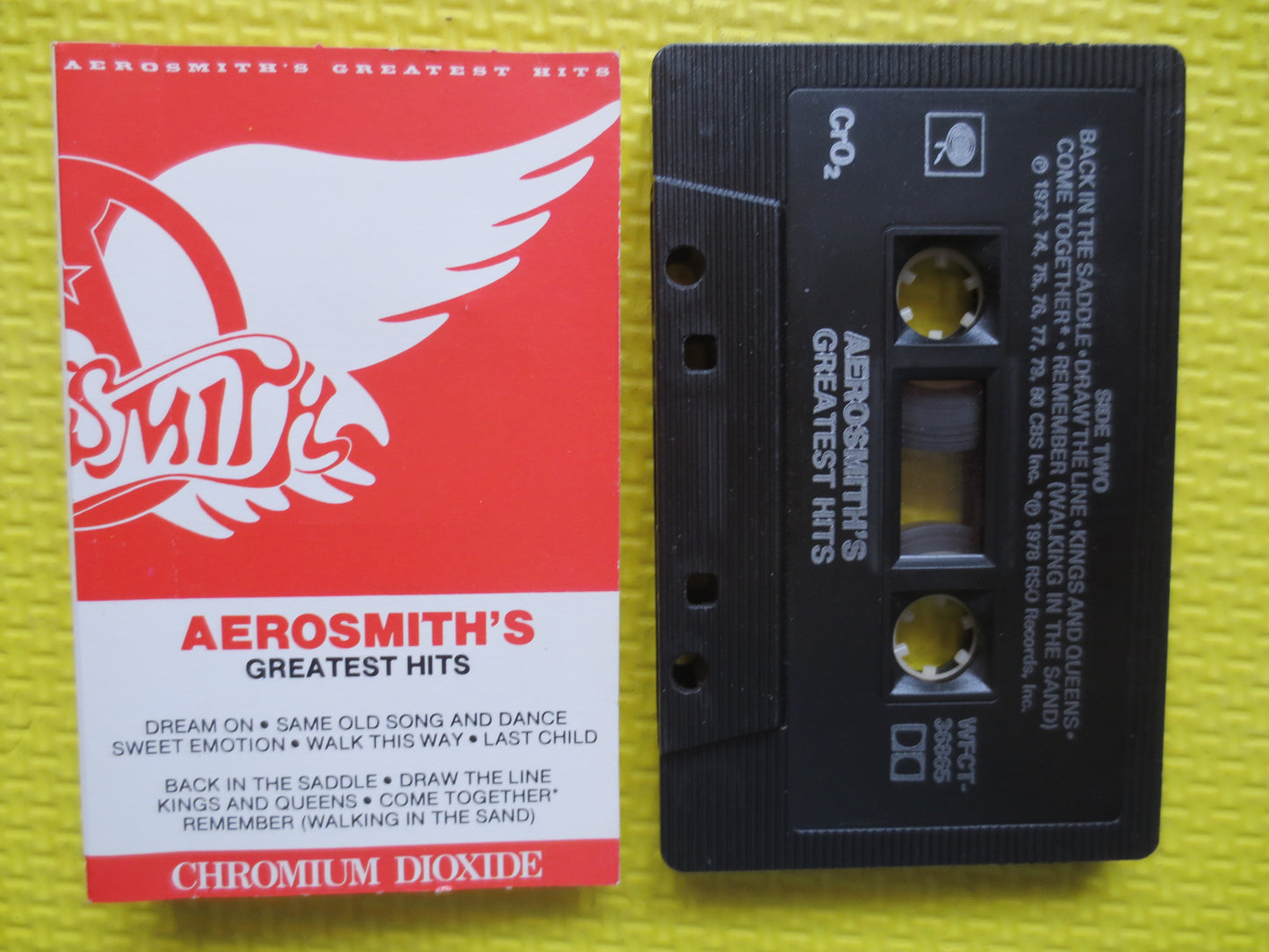 AEROSMITH Tape, GREATEST Hits, AEROSMITH Album, Aerosmith Music, Aerosmith Song, Tape Cassette, Cassette, Tape, 1980 Cassette