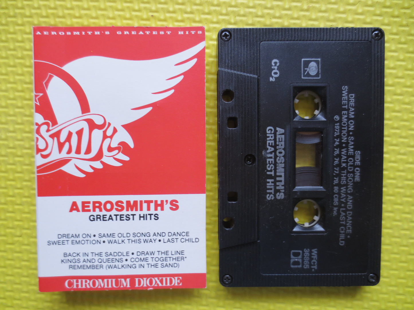 AEROSMITH Tape, GREATEST Hits, AEROSMITH Album, Aerosmith Music, Aerosmith Song, Tape Cassette, Cassette, Tape, 1980 Cassette