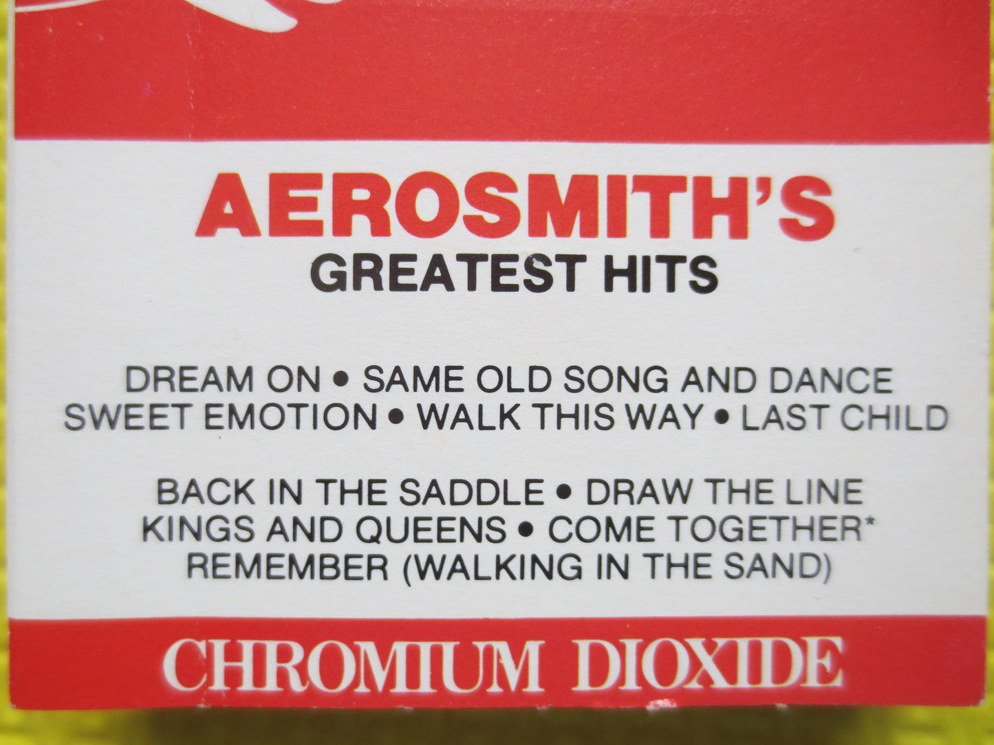 AEROSMITH Tape, GREATEST Hits, AEROSMITH Album, Aerosmith Music, Aerosmith Song, Tape Cassette, Cassette, Tape, 1980 Cassette