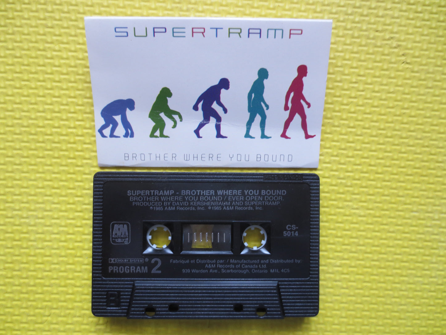 SUPERTRAMP, BROTHER Where You Bound, SUPERTRAMP Cassette, Supertramp Tape, Supertramp Album, Classic Rock Tape, Rock Tapes, 1973 Cassette