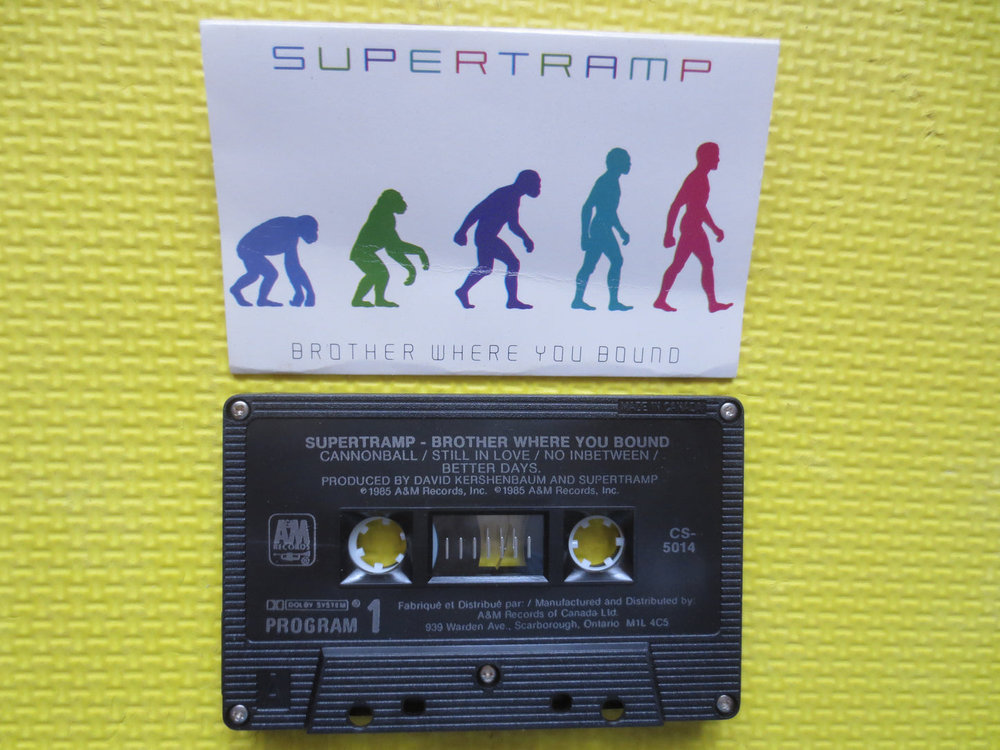 SUPERTRAMP, BROTHER Where You Bound, SUPERTRAMP Cassette, Supertramp Tape, Supertramp Album, Classic Rock Tape, Rock Tapes, 1973 Cassette