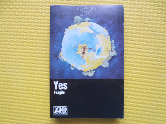 YES, FRAGILE, YES Cassette, Yes Tape, Yes Cassette tape, Yes Album, Fragile Cassette, Fragile Album, Classic Rock Tape, Rock, 1973 Cassette