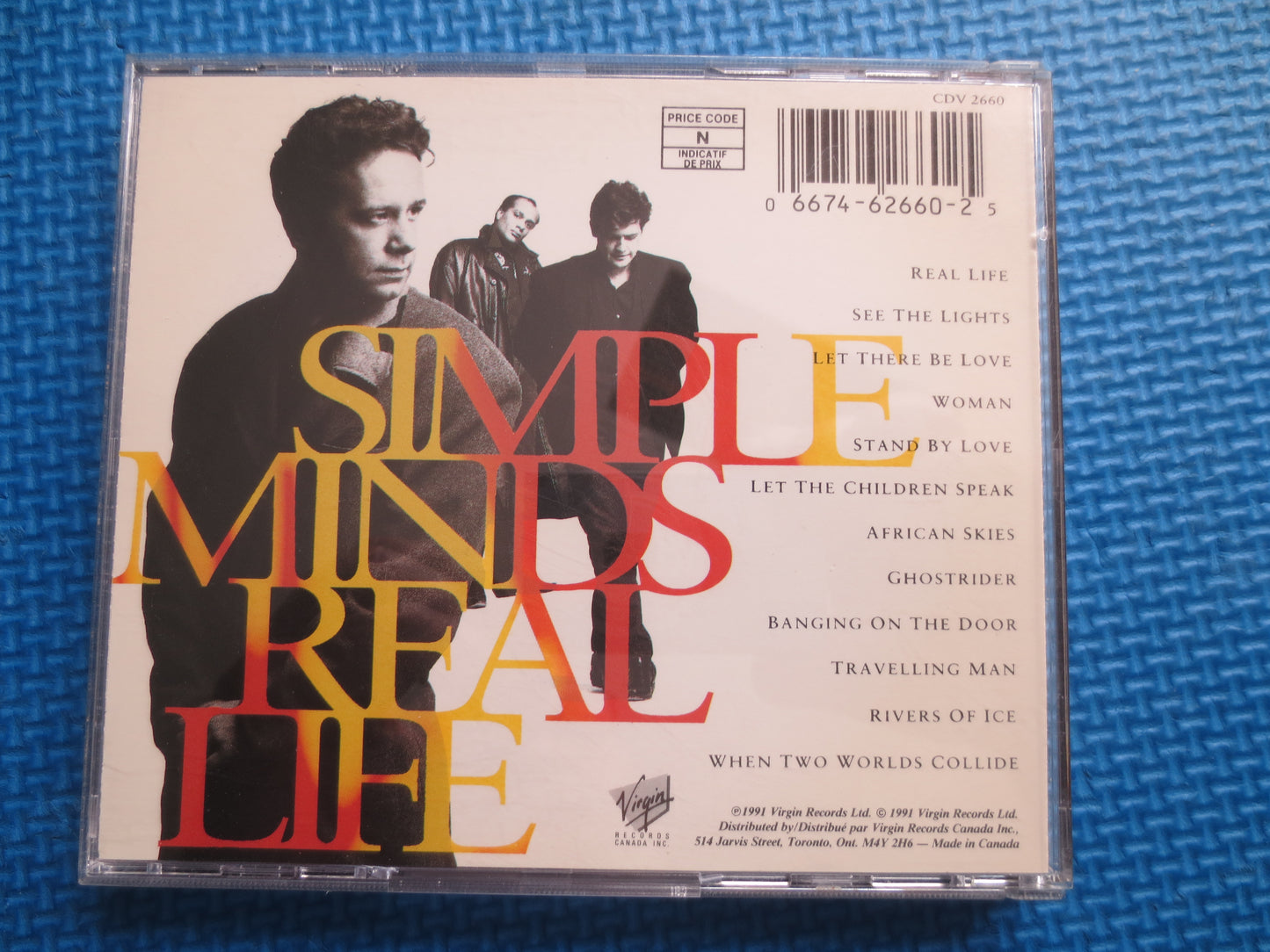 SIMPLE MINDS, Real Life Cd, SIMPLE Minds Music, Simple Minds Song, Pop Music Cd, Rock Music Cd, Vintage Pop, 1991 Compact Disc