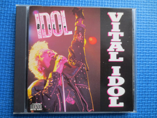 BILLY IDOL, VITAL Idol, Billy Idol Cd, Billy Idol Lp, Music Cd, Rock Music Cd, Pop Cd, Rock, Pop Music Cd, 1987 Compact Disc