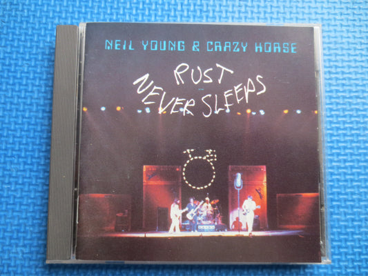 NEIL YOUNG, RUST Never Sleeps, Neil Young Cd, Neil Young Lp, Vintage Compact Disc, Neil Young Album, Compact Disc, Rock Music Cd