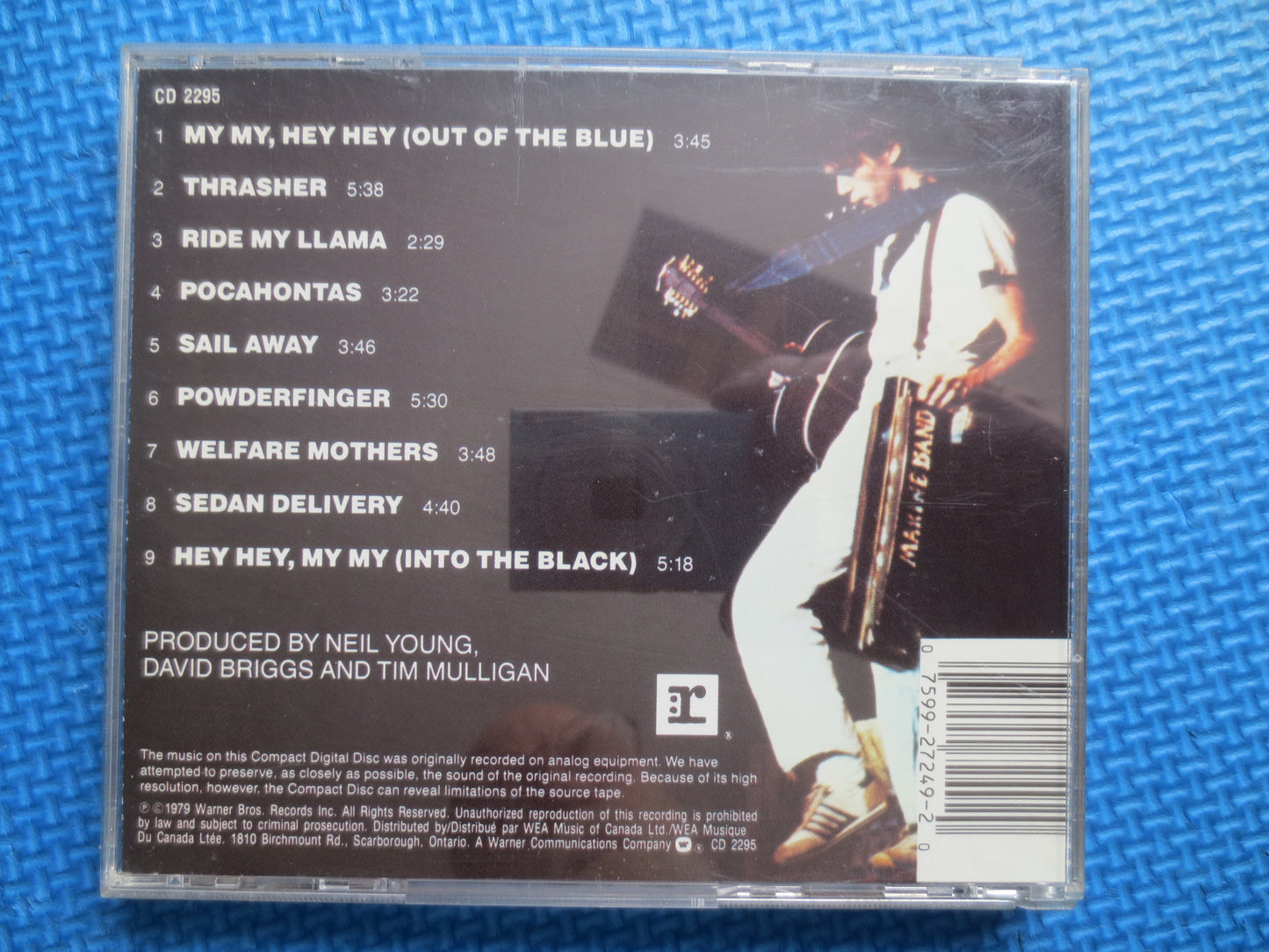 NEIL YOUNG, RUST Never Sleeps, Neil Young Cd, Neil Young Lp, Vintage Compact Disc, Neil Young Album, Compact Disc, Rock Music Cd