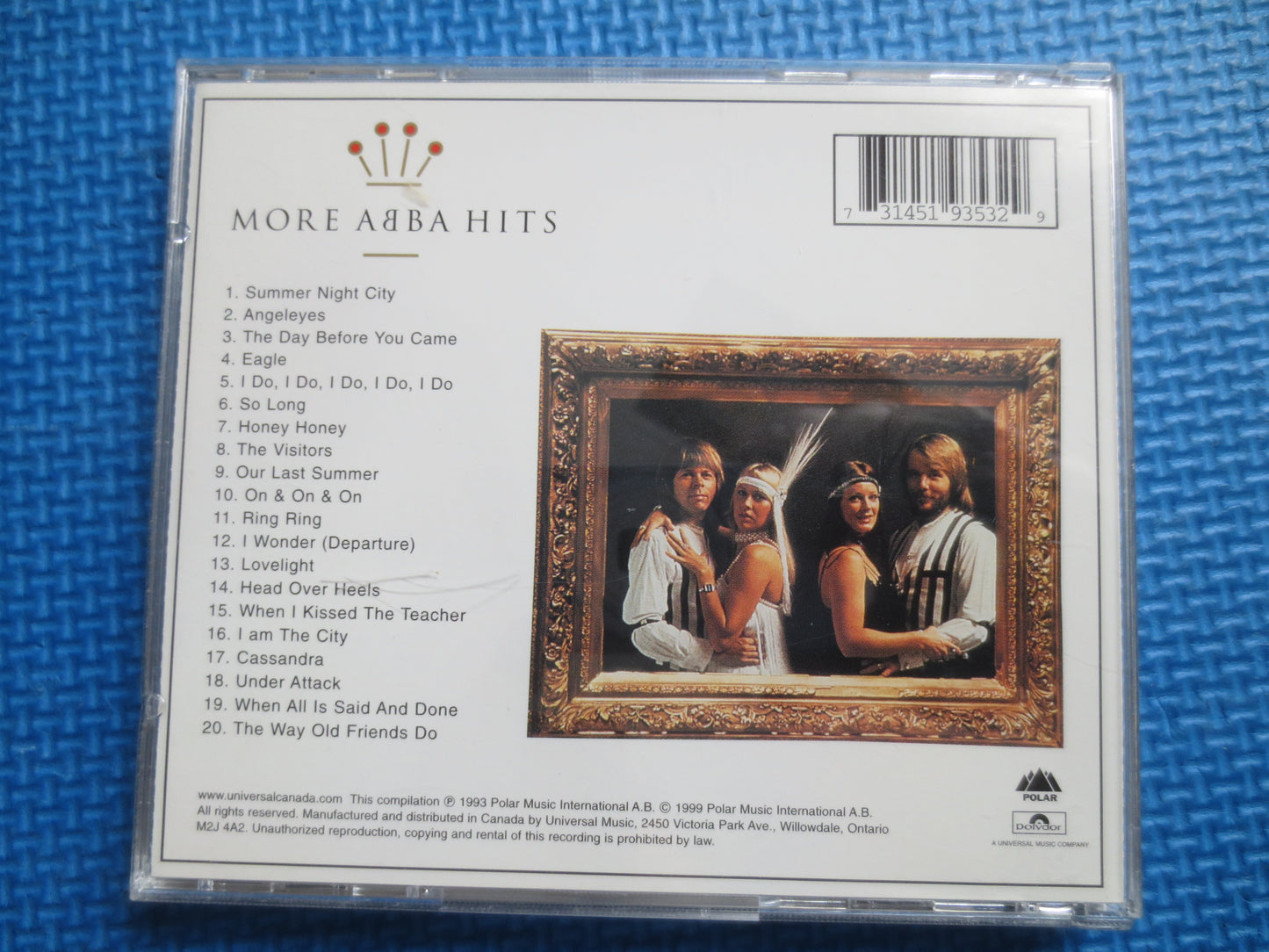 ABBA Cd, ABBA Music, ABBA Greatest Hits, Abba Songs, Pop Music Cd, Pop Cd, Vintage Pop Cd, Vintage Abba, 1999 Compact Discs