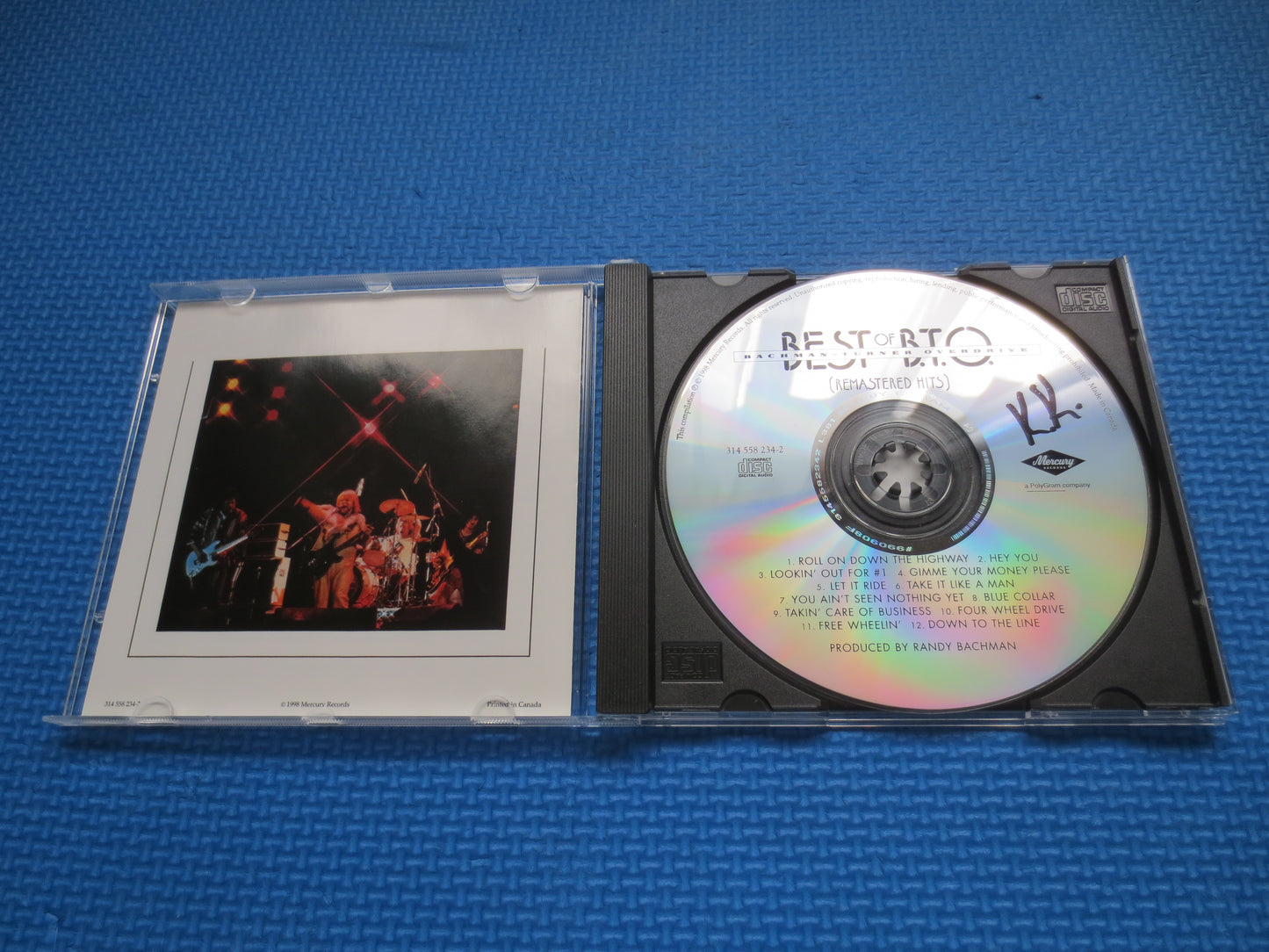 BTO, Randy Bachman Cd, BTO Cd, Fred Turner Cd, BTO Greatest Hits, Classic Rock Cd, Rock Cd, Bachman Turner Cd, 1998 Compact Disc