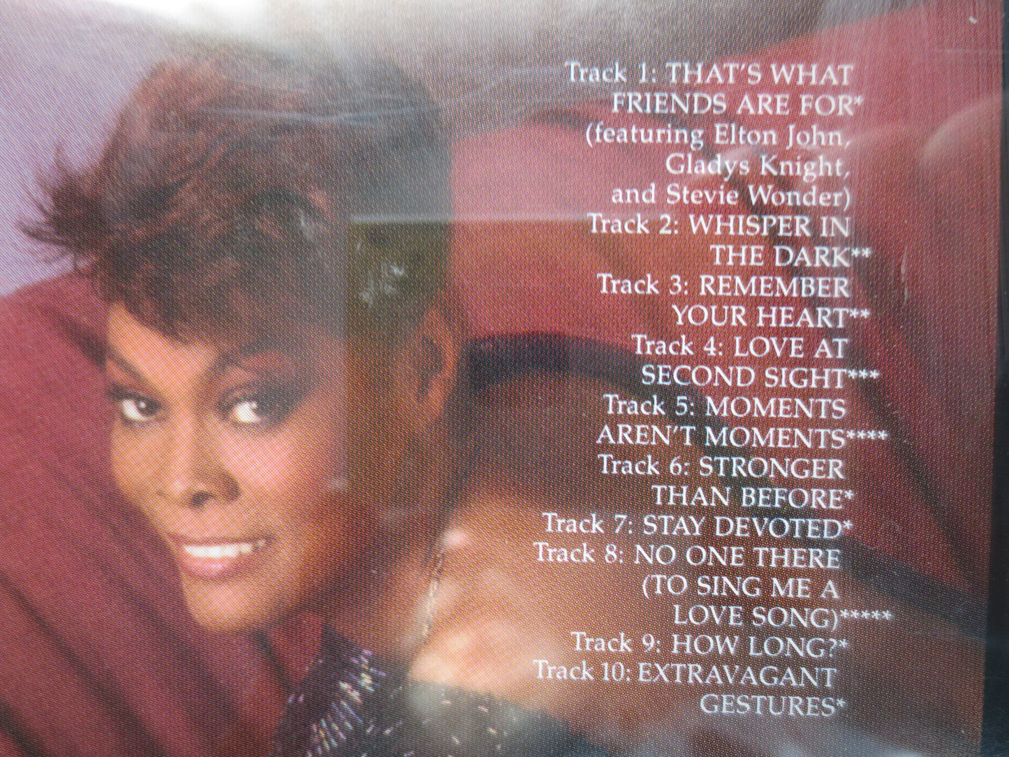 DIONNE WARWICK, FRIENDS, Dionne Warwick Cd, Dionne Warwick Album, Dionne Warwick Music, Dionne Warwick Songs, 1985 Compact Disc