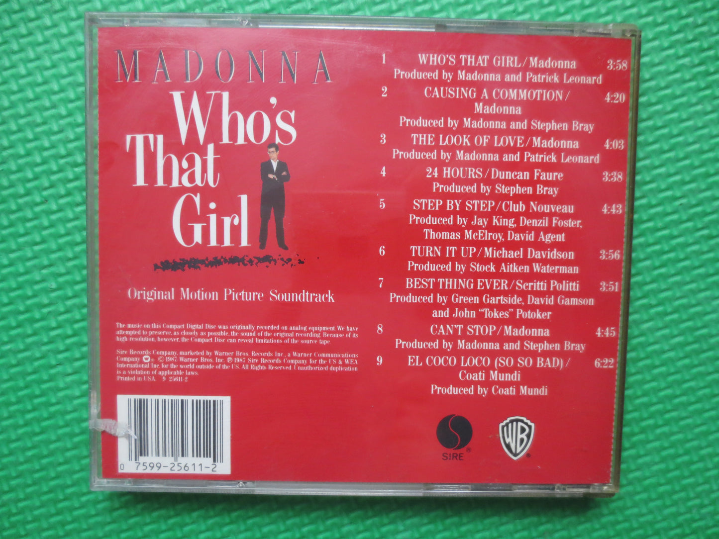 MADONNA, Who's That GIRL, MADONNA Cds, Disco Cds, Dance Cds, Pop Music Cds, Pop Cds, Vintage Cds, Cd Music, 1987 Compact Discs