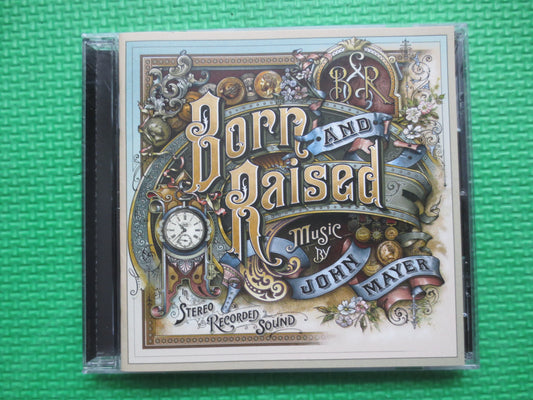 JOHN MAYER, BORN and Raised, John Mayer Cd, John Mayer Album, Rock Cd, John Mayer Lp, Music Cd, Blues Rock Cd, Rock Compact Disc