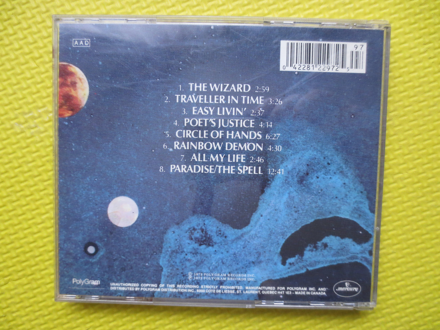 URIAH HEEP, DEMONS and Wizards, Uriah Heep Cd, Uriah Heep Lp, Uriah Heep Album, Rock Cd, Uriah Heep Songs, 1985 Compact Disc