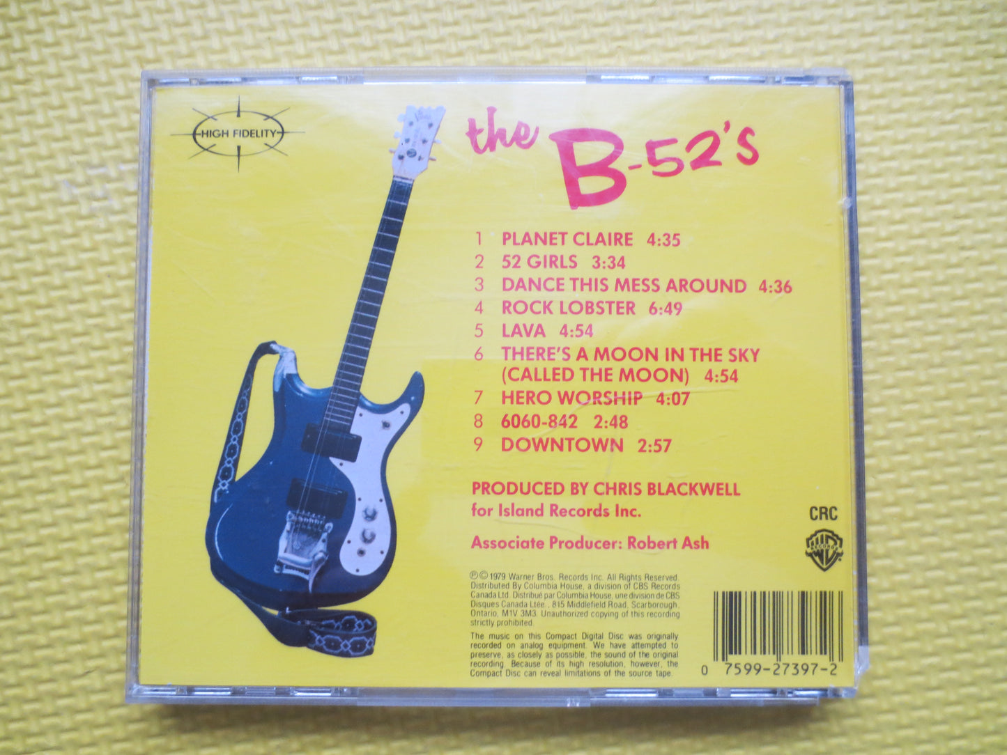 The B-52's, ROCK Lobster, The B-52's Cd, ROCK Lobster Cd, The B-52's Album, The B-52's Lp, Rock Cd, B-52 Song, 1992 Compact Disc