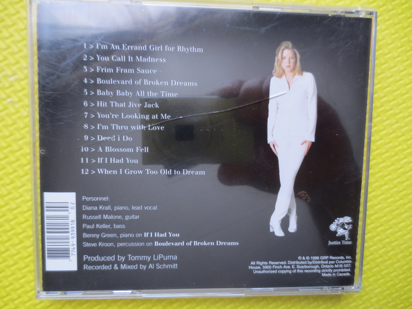 DIANA KRALL, All for YOU, Diana Krall Cd, Jazz Music Cd, Piano Music, Diana Krall Lp, Cd Jazz Music, Cds, 1996 Compact Discs