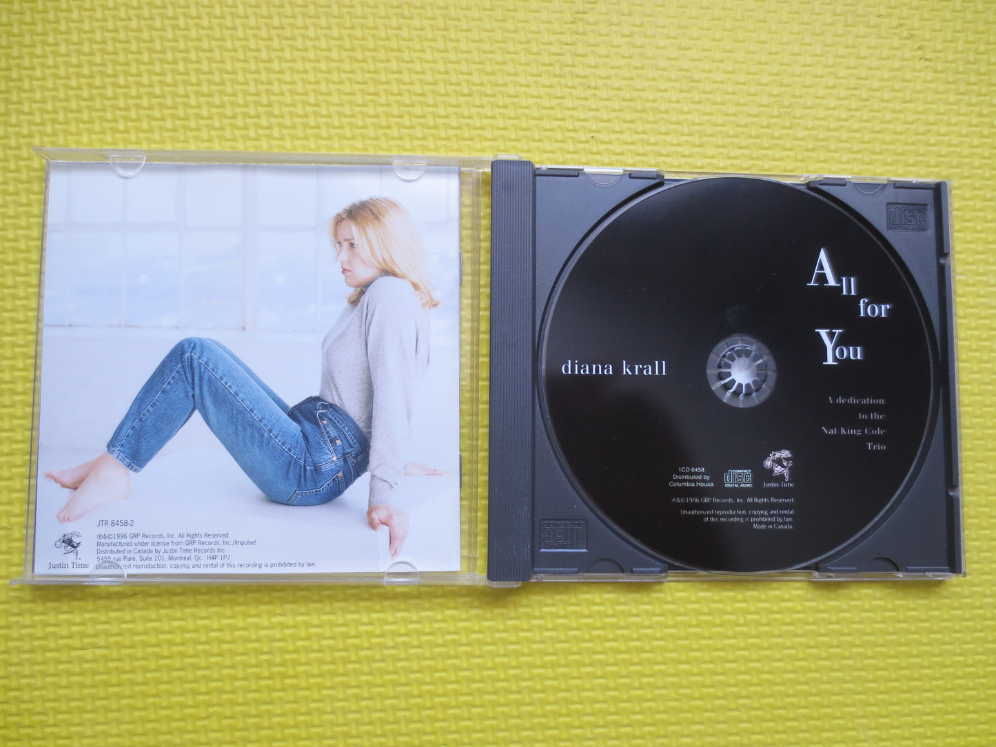 DIANA KRALL, All for YOU, Diana Krall Cd, Jazz Music Cd, Piano Music, Diana Krall Lp, Cd Jazz Music, Cds, 1996 Compact Discs