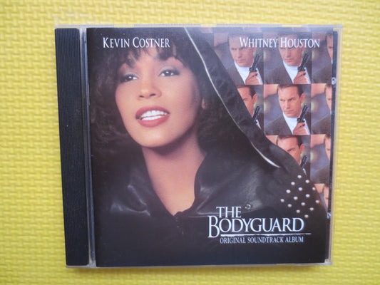 WHITNEY HOUSTON, The BODYGUARD, Whitney Houston Cd, Pop Music Cd, Movie Soundtrack, Whitney Houston Lp, Kevin Costner Cd, 1992 Compact Disc