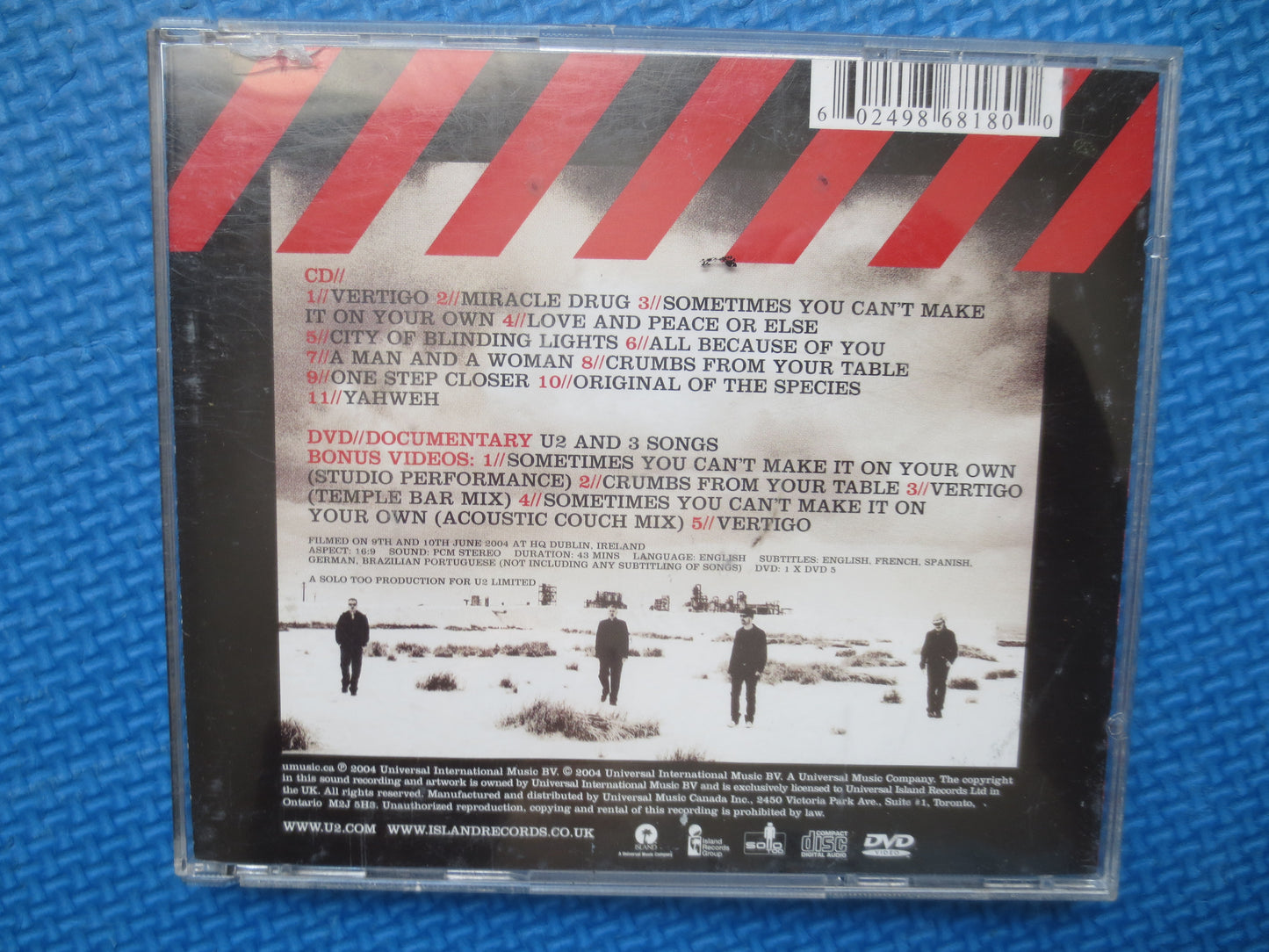 U2, ATOMIC BOMB, U2 Cd, U2 Compact Disc, U2 Album, U2 Lp, Rock Cd, Classic Rock Cd, Vintage Compact Disc, 2004 Compact Discs