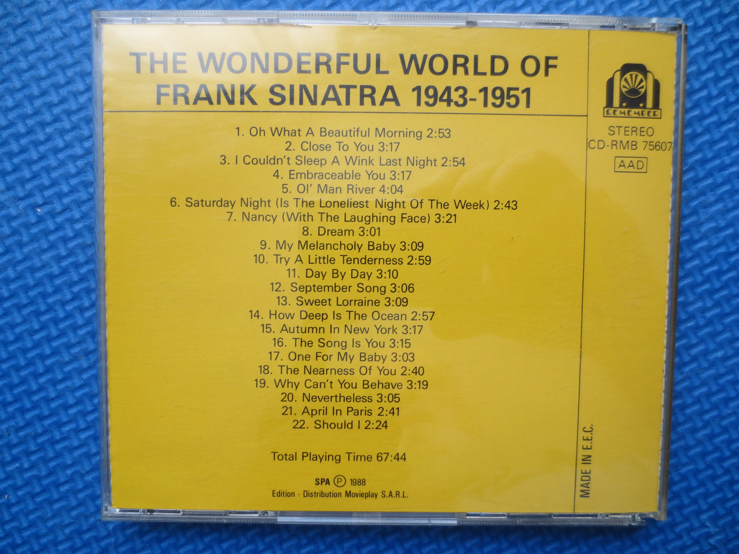 FRANK SINATRA, WONDERFUL World, Frank Sinatra Cd, Greatest Hits Cd, Jazz Cd, Jazz Lp, Vintage Compact Disc, Jazz Compact Discs