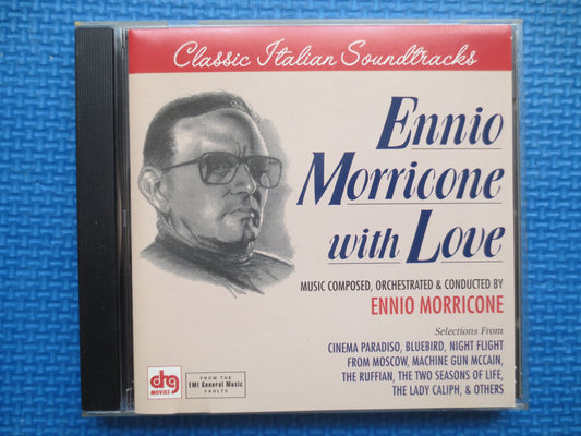 ENNIO MORRICONE, With LOVE, Ennio Morricone Cd, Ennio Morricone Lp, Soundtrack Music Cd, Classical Music Cd, 1995 Compact Disc