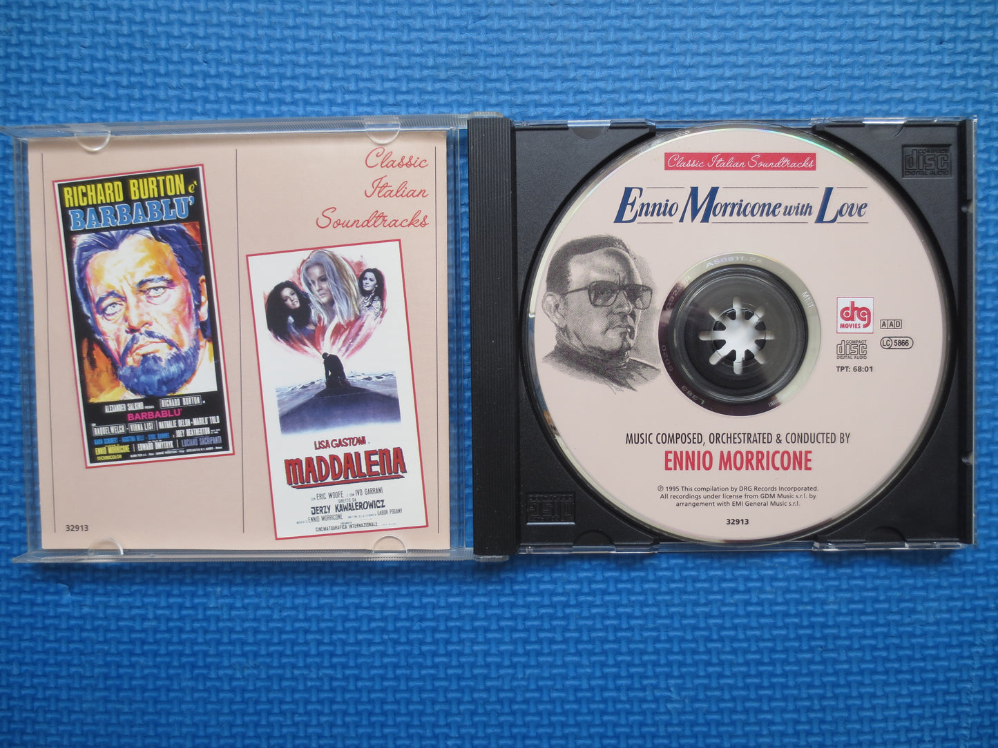 ENNIO MORRICONE, With LOVE, Ennio Morricone Cd, Ennio Morricone Lp, Soundtrack Music Cd, Classical Music Cd, 1995 Compact Disc