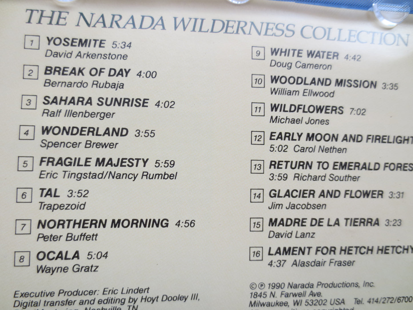 NARADA WILDERNESS COLLECTION, Nature Music Cd, Meditation Music Cd, Music Cd, Quiet Nature Music, Soothing Music Cd, Cds, 1990 Compact Disc