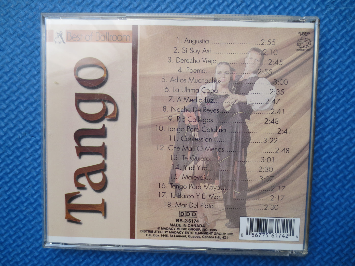 BEST of BALLROOM, TANGO, Ballroom Dancing, Tango Music Cd, Tango Cd, Ballroom Music Cd, Latin Dance Cd, Dance, 1995 Compact Disc