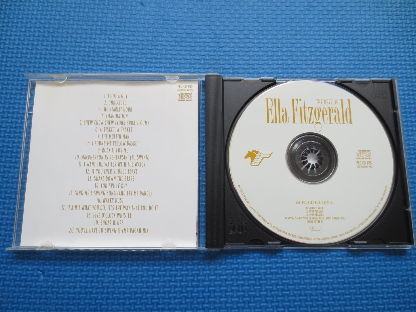 ELLA FITZGERALD, BEST of Cd, Ella Fitzgerald Cd, Jazz Music Cd, Jazz Compact Disc, Big Band Cd, Swing Music Cd, Jazz Cd, Jazz Lp