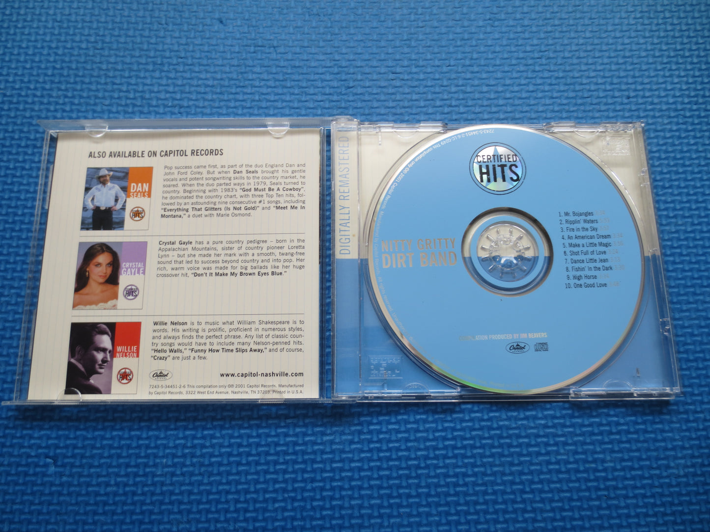 NITTY GRITTY Dirt Band, Certified HITS,  Country Cd, Country Music Cd, Country Rock Cd, Country Album, Cds, 2001 Compact Disc