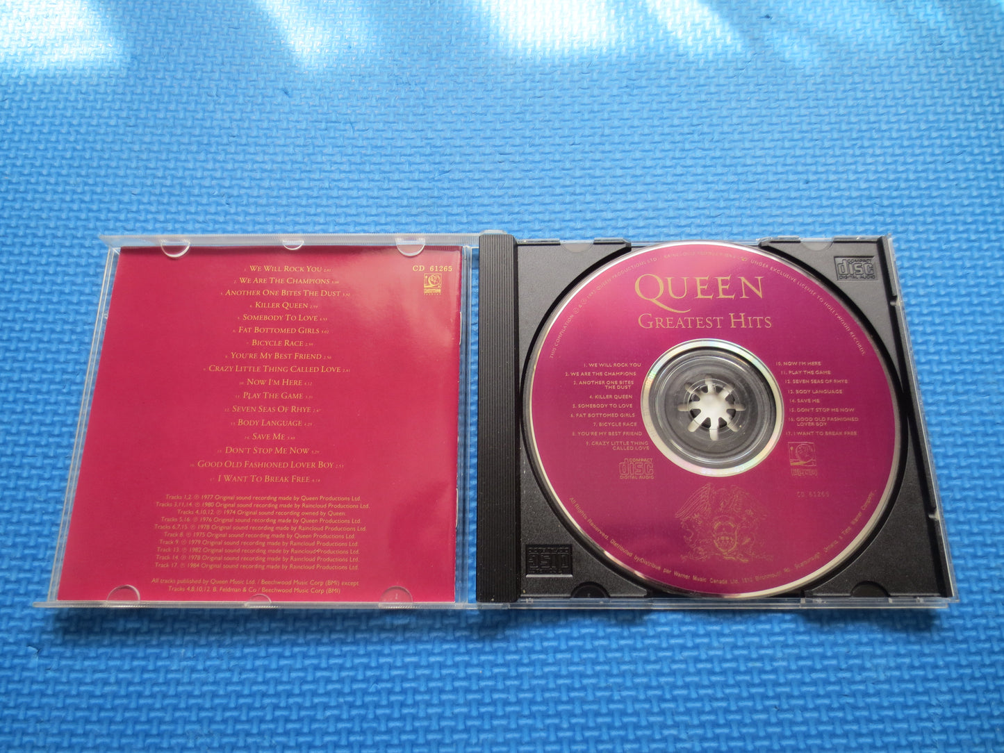 QUEEN, GREATEST Hits, QUEEN Cd, Freddie Mercury, Queen Album, Vintage Queen, Queen Lp, Rock, Rock Music Cd, 1992 Compact Disc